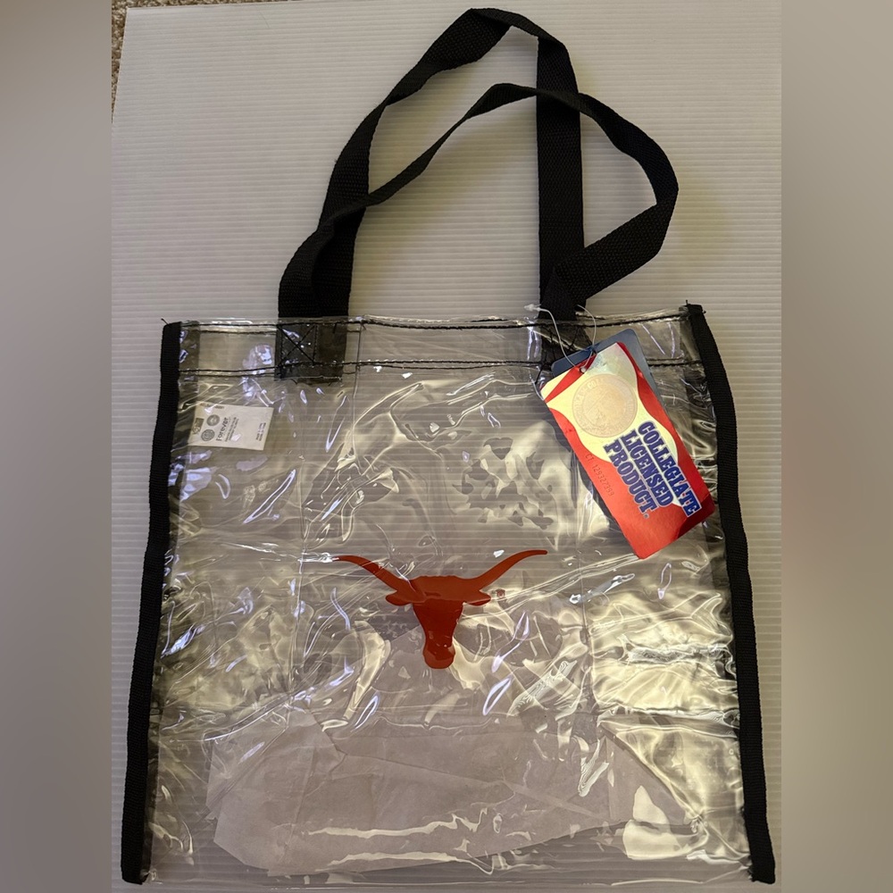 Clear Tote Bag with Longhorn Logo